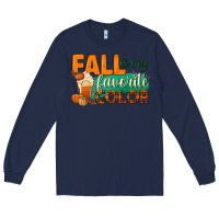 Navy fall is my favorite color Long Sleeve Tee - BundleAndBundleShop