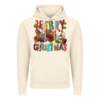 Vintage Artic Merry christmas chickens Vintage Hoodie - FaDigitalArtStudio
