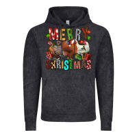 Vintage Black Merry christmas chickens Vintage Hoodie - FaDigitalArtStudio
