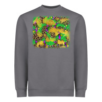 Storm mardi gras fleur de lis and leopard background Heavyweight Sweatshirt - AdoDesignShop