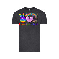 Vintage Black Peace love rock Vintage Tee - FaDigitalArtStudio