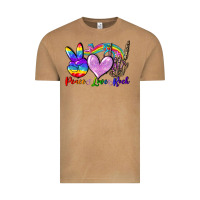 Vintage Camel Peace love rock Vintage Tee - FaDigitalArtStudio