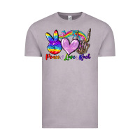Vintage Zinc Peace love rock Vintage Tee - FaDigitalArtStudio