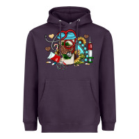 Plum Christmas sunflower gemstone nurse Heavyweight Hoodie - JahusDesignShop