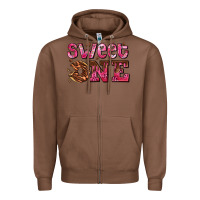 Chestnut sweet one donut Zipper Hoodie - AdoDesignShop