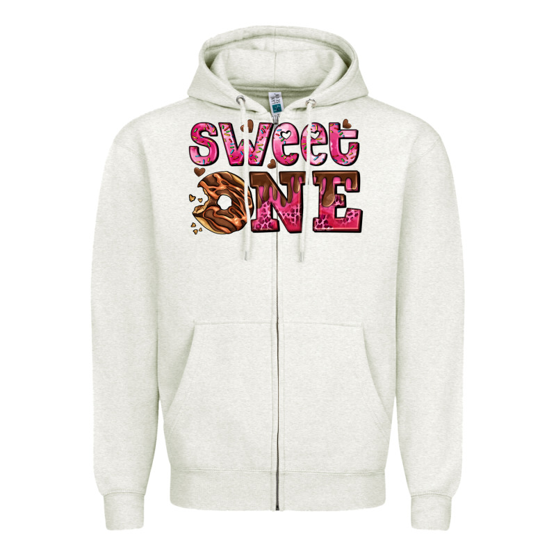 Sweet One Donut Zipper Hoodie by AdoDesignShop | Teevron