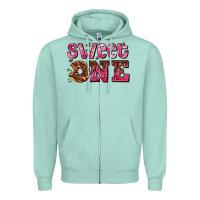 Seafoam sweet one donut Zipper Hoodie - AdoDesignShop