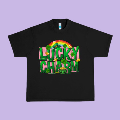 St. Patrick's Day Lucky Charm Urban Heavy Tee Designed By Fadigitalartstudio