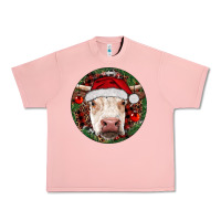 Hereford Cow Christmas Urban Heavy Tee | Teevron