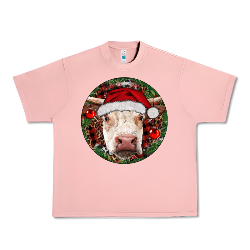 Hereford Cow Christmas Urban Heavy Tee by RanaPortraitStore | Teevron
