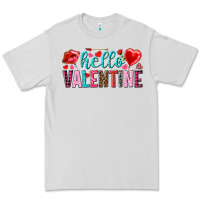 Dove Grey Hello Valentine Premium Tee - HowdyJamesFarm