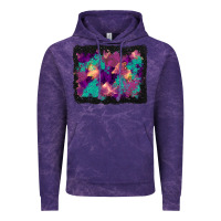 Cloud Purple halloween trees and turquoise glitter background Vintage Hoodie - BundleAndBundleShop