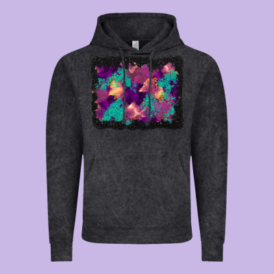Halloween Trees And Turquoise Glitter Background Vintage Hoodie Designed By Bundleandbundleshop