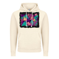 Vintage Artic halloween trees and turquoise glitter background Vintage Hoodie - BundleAndBundleShop