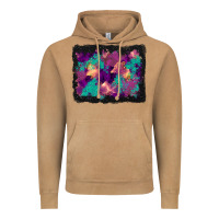 Vintage Camel halloween trees and turquoise glitter background Vintage Hoodie - BundleAndBundleShop