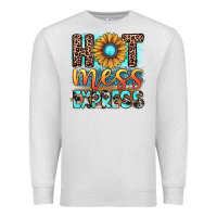 Oatmeal Heather hot mess express Premium Sweatshirt - JahusDesignShop