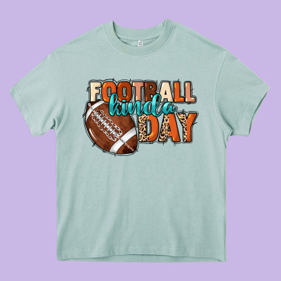 Football Kinda Day Heavy Core Tee Designed By Howdyjamesfarm
