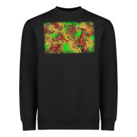 Black mardi gras crawfish and glitter background Heavyweight Sweatshirt - AdoDesignShop