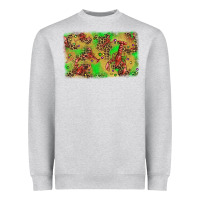Heather Grey mardi gras crawfish and glitter background Heavyweight Sweatshirt - AdoDesignShop