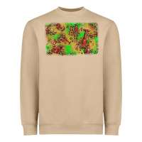 Mushroom mardi gras crawfish and glitter background Heavyweight Sweatshirt - AdoDesignShop