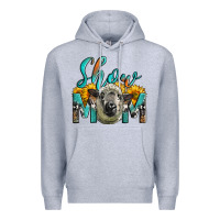Heather Grey Western Show Mom Sheep Premium Hoodie - LillyAllenDesigns