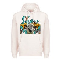Pale Pink Western Show Mom Sheep Premium Hoodie - LillyAllenDesigns
