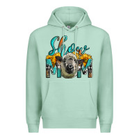 Seafoam Western Show Mom Sheep Premium Hoodie - LillyAllenDesigns