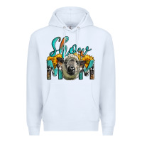 White Western Show Mom Sheep Premium Hoodie - LillyAllenDesigns