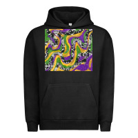Pigment Black mardi gras cowhide Urban Hoodie - RanaPortraitStore