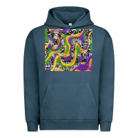 Pigment Midnight Navy mardi gras cowhide Urban Hoodie - RanaPortraitStore