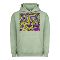 Pigment Oil Green mardi gras cowhide Urban Hoodie - RanaPortraitStore