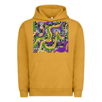 Pigment Peanut Butter mardi gras cowhide Urban Hoodie - RanaPortraitStore