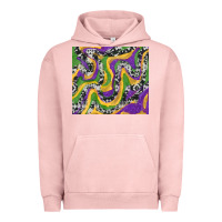 Pigment Salmon mardi gras cowhide Urban Hoodie - RanaPortraitStore