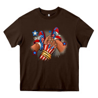 America Afro Girl Sneakers Heavy Core Tee | Teevron