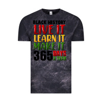 Cloud Black black history live it Vintage Tee - FaDigitalArtStudio