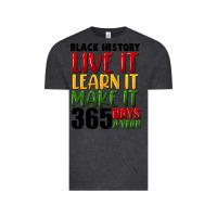 Vintage Black black history live it Vintage Tee - FaDigitalArtStudio