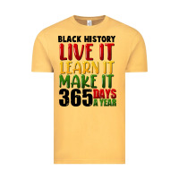 Vintage Mustard black history live it Vintage Tee - FaDigitalArtStudio