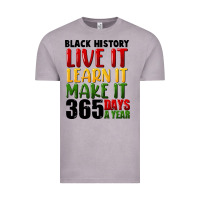 Vintage Zinc black history live it Vintage Tee - FaDigitalArtStudio