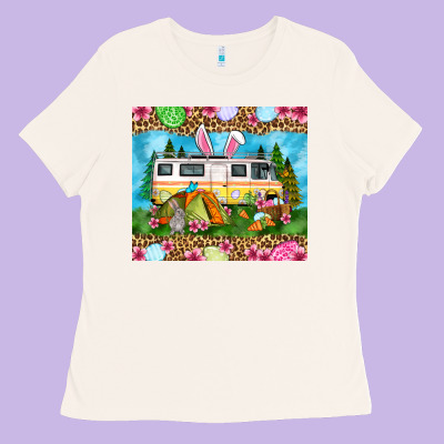 Easter Day Camping Ladies Tee Designed By Oliviacreatesart