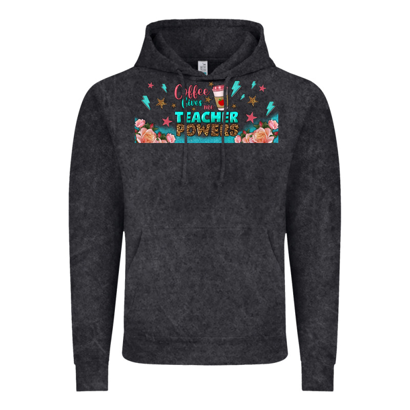 Coffe Gives Me Teacher Powers Libbey Glass Vintage Hoodie by BundleAndBundleShop | Teevron
