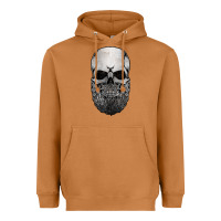 Meerkat creepy bald and bearded skull for halloween & skeletons fans t shirt Heavyweight Hoodie - baoMotion