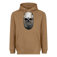 Toasted Coconut creepy bald and bearded skull for halloween & skeletons fans t shirt Heavyweight Hoodie - baoMotion