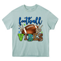Arona Football vibes green and blue Heavy Core Tee - HowdyJamesFarm