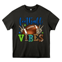 Asphalt Football vibes green and blue Heavy Core Tee - HowdyJamesFarm