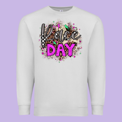 Race Day Premium Sweatshirt Designed By Jahusdesignshop