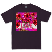 Plum love heart shaped balloons tumbler hjf Premium Tee - HowdyJamesFarm