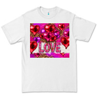 White love heart shaped balloons tumbler hjf Premium Tee - HowdyJamesFarm