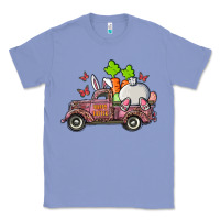 Colony Blue happy easter pink truck with bunny Classic Tee - RanaPortraitStore