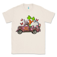 Natural happy easter pink truck with bunny Classic Tee - RanaPortraitStore