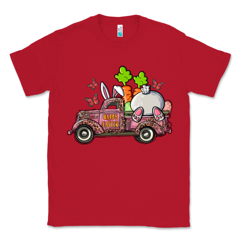 Happy Easter Pink Truck With Bunny Classic Tee by RanaPortraitStore | Teevron